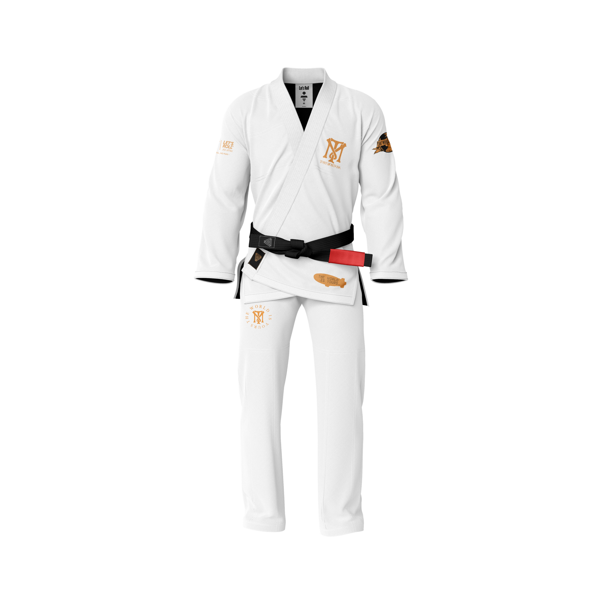 Gi BJJ Chile The World Is Yours Blanco - Kimono Premium Let’s Roll