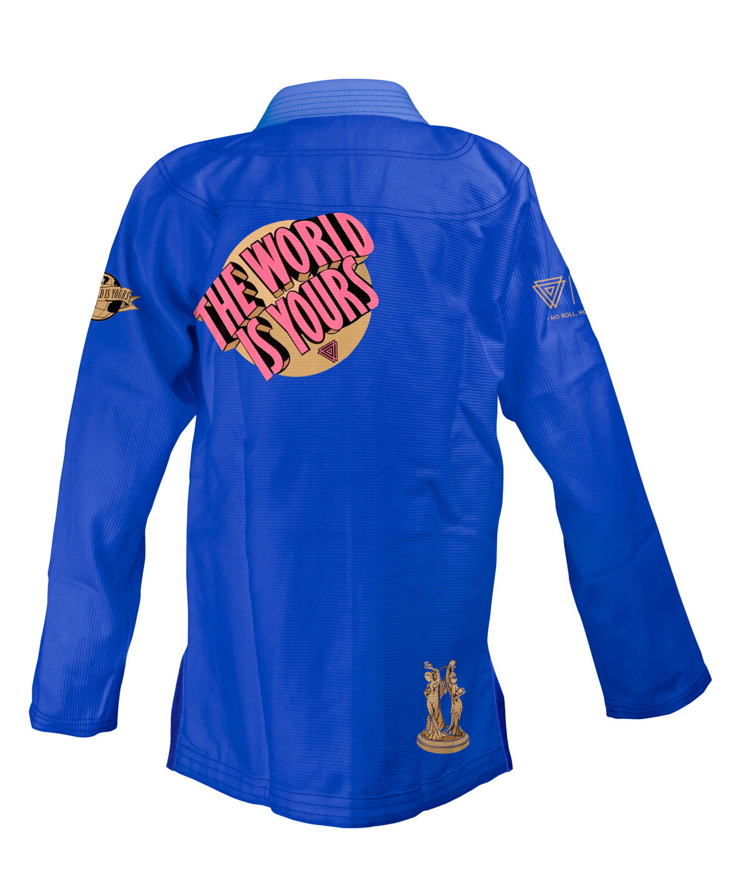 Gi BJJ Chile The World Is Yours Azul - Kimono Premium Let’s Roll