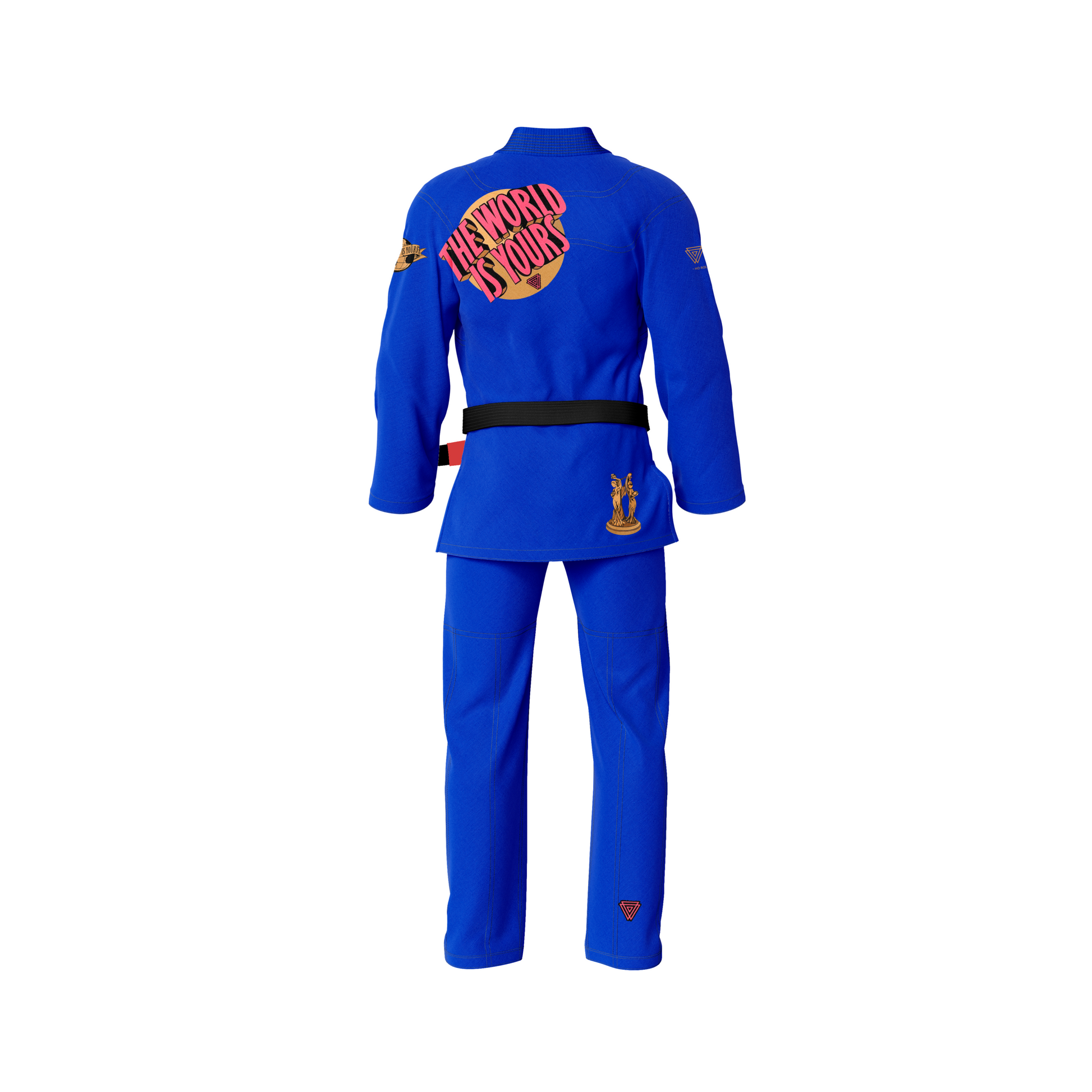 Gi BJJ Chile The World Is Yours Azul - Kimono Premium Let’s Roll